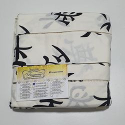 Lençol Malha Casal Padrão Estampado Japonês com fu... - Pargany