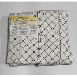 Lençol Malha Queen Estampado Quadriculado Preto co... - Pargany