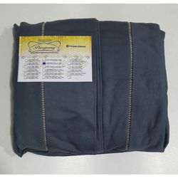 Lençol Malha Queen Liso Chumbo elástico com 2 Fron... - Pargany