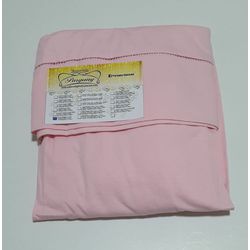 Lençol malha Solteiro Liso Rosa BB com 1 Fronha -... - Pargany