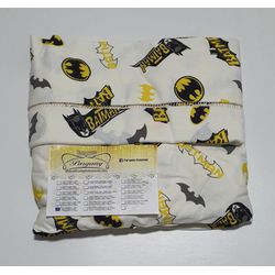 Lençol malha Solteiro Estampando Batman Preto Amar... - Pargany