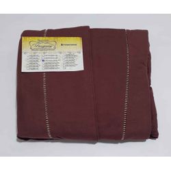 Lençol Malha Super King Liso Marsala com 2 fronhas... - Pargany