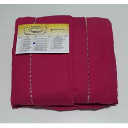 Lençol Malha Super King Liso Pink com 2 fronhas -... - Pargany