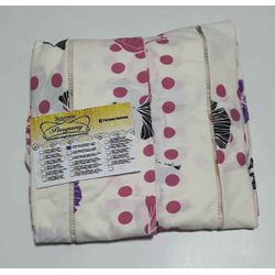 Lençol Malha Casal Padrão Estampado Flores Rosa Ci... - Pargany