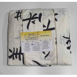 Lençol Malha Casal Padrão Estampado Letras Japones... - Pargany