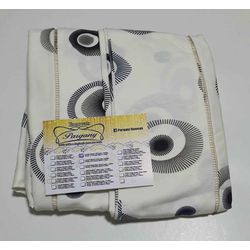 Lençol Malha Casal Padrão Estampado Geométrico Pre... - Pargany