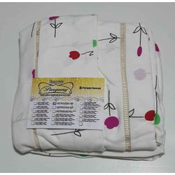 Lençol Malha Casal Padrão Estampado Tulipa com fun... - Pargany