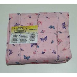 Lençol Malha Casal Padrão Estampado Borboletas col... - Pargany