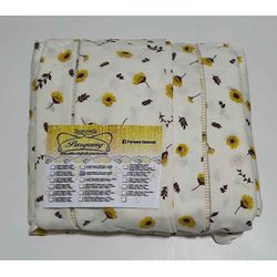 Lençol Malha Queen Estampado Girassol Amarelo com ... - Pargany