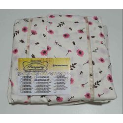 Lençol Malha Queen Estampado Girassol Rosa com fun... - Pargany