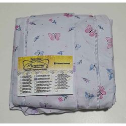 Lençol Malha Queen Estampado Borboletas Coloridas ... - Pargany