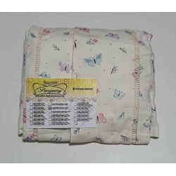 Lençol Malha Queen Estampado Borboletas Coloridas ... - Pargany