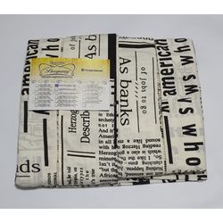Lençol Malha Casal Padrão Estampado Jornal escrito... - Pargany