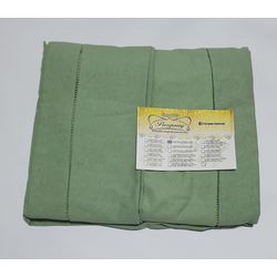 Lençol Malha Casal Padrão Liso Verde Seco elastico... - Pargany
