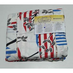 Lençol Malha Super King Estampado Listras Azul Ver... - Pargany