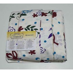 Lençol Malha Super King Estampado Florido Verde Az... - Pargany
