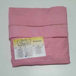 Lençol malha Solteiro Liso Rosa Iogurt com 1 Fronh... - Pargany