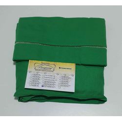 Lençol malha Solteiro Liso Verde Folha com 1 Fron... - Pargany
