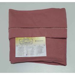 Lençol malha Solteiro Liso Rose com 1 Fronha - 18... - Pargany