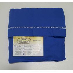 Lençol malha Solteiro Liso Azul Caneta com 1 Fronh... - Pargany