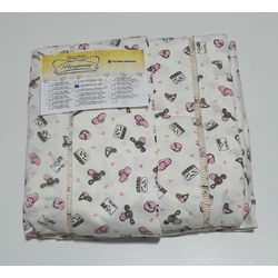 Lençol Malha Queen Estampado Musical com fundo Mar... - Pargany