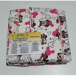 Lençol Malha Queen Estampado Minie com fundo marfi... - Pargany