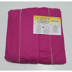 Lençol Malha Queen Liso Pink elástico com 2 Fronha... - Pargany