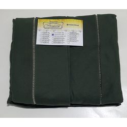 Lençol Malha Queen Liso Verde Militar elástico com... - Pargany