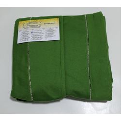 Lençol Malha Queen Liso Verde Folha elástico com 2... - Pargany