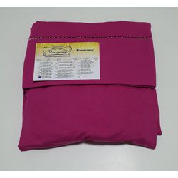 Lençol malha Solteiro Liso Pink com 1 Fronha - 16... - Pargany