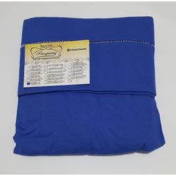 Lençol malha Solteiro Liso Azul Caneta com 1 Fronh... - Pargany