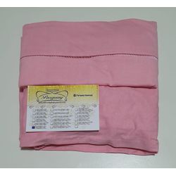 Lençol malha Solteiro Liso Rosa BB com 1 Fronha -... - Pargany