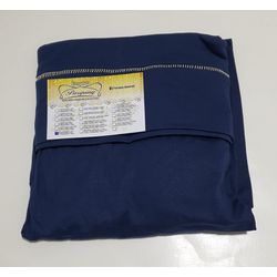 Lençol malha Solteiro Liso Azul Marinho com 1 Fron... - Pargany