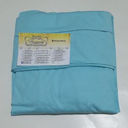 Lençol malha Solteiro Liso Azul Celeste com 1 Fron... - Pargany