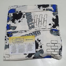 Lençol malha Solteiro Estampado Huck verde fundo M... - Pargany