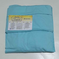 Lençol malha Solteiro Liso Celeste com 1 Fronha -... - Pargany