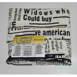 Lençol malha Solteiro Estampado Jornal com fundo M... - Pargany