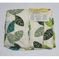 Lençol Malha Queen Estampado Folhas Verdes com fun... - Pargany