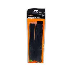 ABRACADEIRA NYLON 370MM X 7,0MM - PRETO (50 PCS) -... - Paris Aqualux