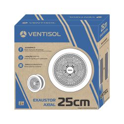 Exaustor axial 25cm branco 127v ventisol - Paris Aqualux