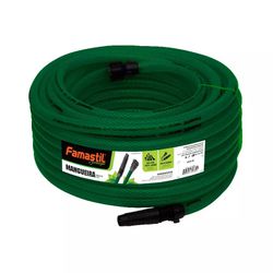 kit mangueira jardim trançada verde 10m famastil - Paris Aqualux