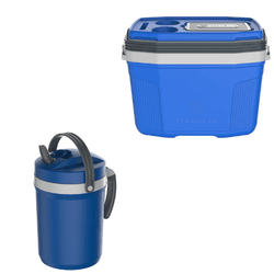 KIT TERMOLAR CAIXA TERM 20L +FLIPTOP 2,5L AZUL - Paris Aqualux