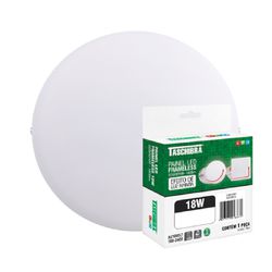 PAINEL LED FRAMELESS SOBREPOR 18W REDONDO 6500K TA... - Paris Aqualux