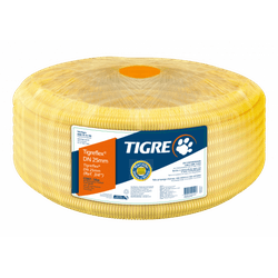 ELETRODUTO CORRUGADO FLEX AMAR.1' 32MM 25 M TIGRE - Paris Aqualux