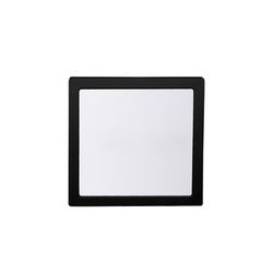 PAINEL LED SOBREPOR PRETO QUADRADO LYS 18W 6500K - Paris Aqualux