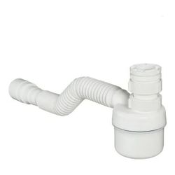 SIFÃO C/ COPO UNIVERSAL AJUSTAVEL FLEXIVEL BRANCO ... - Paris Aqualux
