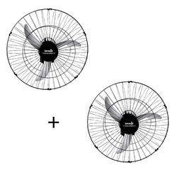 Kit 2 Ventilador de Parede Tufão Sprint 60 cm Osci... - Paris Aqualux