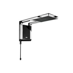 Chuveiro acqua storm ultra 220v x 7800w preto crom... - Paris Aqualux