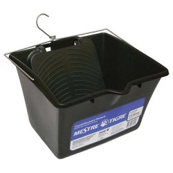 Caçamba Balde Plastico de pintura 14L Preto Tigre - Paris Aqualux