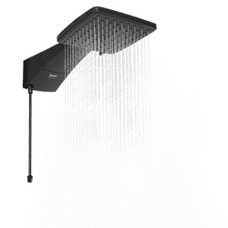DUCHA QUADRATTA ELETRONICA 5500W 127V BLACK - Paris Aqualux